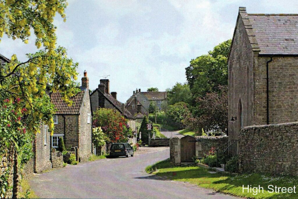 August 2014 - Stourton Caundle High Street in the summer